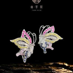 丙午年 彩蝶耳環