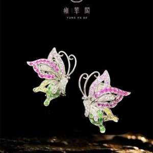 丙午年 彩蝶耳環